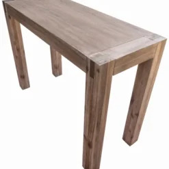 40" Woodstock Acacia Wood With Metal Inset Media Console Table Brushed Driftwood - Alaterre Furniture -HOMCOM Store GUEST 4251e0ba d894 4124 ace8 f45620847f49