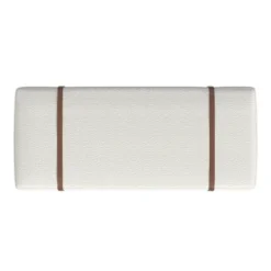 Upholstered Bench With Wood Base Cream Boucle - HomePop -HOMCOM Store GUEST 42557dd7 3cd1 490e 9893 9c8aece5a88d