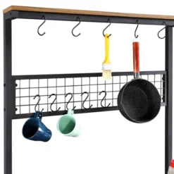 Yaheetech Kitchen Bakers Rack With 4 Storage Shelves 9 Yaheetech Kitchen Bakers Rack With 4 Storage Shelves -HOMCOM Store GUEST 4255ef3d 3f7b 4f45 b45c c247e3ed908b