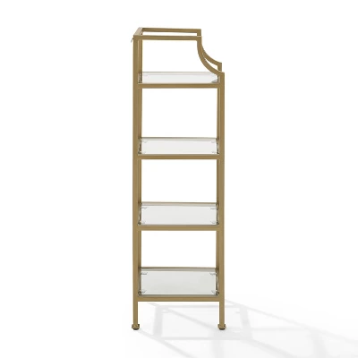 40" Aimee Short Etagere Gold - Crosley 4 40" Aimee Short Etagere Gold - Crosley - Image 2