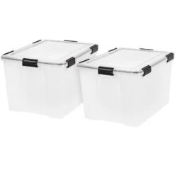 IRIS USA WEATHERPRO Airtight Plastic Storage Bin With Lid And Seal And Secure Latching Buckles 27 IRIS USA WEATHERPRO Airtight Plastic Storage Bin With Lid And Seal And Secure Latching Buckles -HOMCOM Store GUEST 42ceee87 cdbd 4a5d a67b 10673f3ff8c9