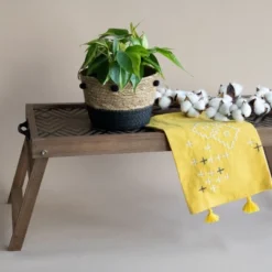 Set Of 2 Natural Cattail Decorative Storage Baskets With Pom Poms - Foreside Home & Garden -HOMCOM Store GUEST 42df9119 3c8b 4f7f a7e8 f49643d4e76b