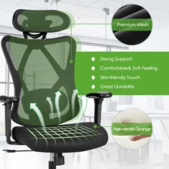 Costway Ergonomic High Back Mesh Office Chair W/ Adjustable Lumbar Support -HOMCOM Store GUEST 439c294a 31f2 430d 99a4 f9b01fc04613