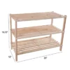 Hastings Home 3-Tier Wooden Shoe Rack - Organizes Up To 9-Pairs - Light Woodgrain -HOMCOM Store GUEST 43fe986e a66a 4978 820a 2f7d9f6df056