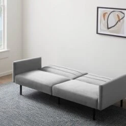 Comfort Collection Futon Sofa Bed With Buttonless Tufting - Lucid 20 Comfort Collection Futon Sofa Bed With Buttonless Tufting - Lucid -HOMCOM Store GUEST 449d8616 9c6c 423a 9625 37ca6e318da9