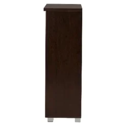 Adalwin Modern And Contemporary 2-Door Wooden Entryway Shoes Storage Cabinet - Dark Brown - Baxton Studio -HOMCOM Store GUEST 44dcdfcc 9ea7 4f84 ae96 d1aabeed2058