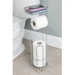 Classico Roll Stand Plus With Shelf Chrome - IDESIGN -HOMCOM Store GUEST 45601761 f453 4bc0 92ac 93475818b673