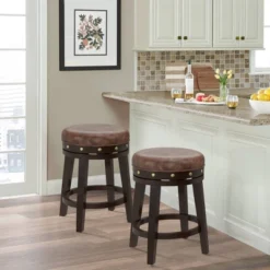Benard Backless Counter Height Barstool Deep Smoke Brown - Hillsdale Furniture -HOMCOM Store GUEST 45c3e030 fcf2 4d29 8544 a68ae97c143e
