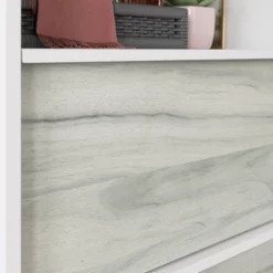 Boulevard Café 3 Drawer Chest Mixed Material White/Haze Acacia - Sauder -HOMCOM Store GUEST 4627ec4d 3956 4880 ab62 fa8e688d3028