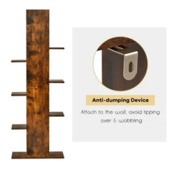 Costway 8-shelf Bookcase Freestanding Tree Shelf Display Storage Stand BlackWhite 21 Costway 8-shelf Bookcase Freestanding Tree Shelf Display Storage Stand BlackWhite -HOMCOM Store GUEST 4644b299 d960 47ef b17e a7d9da90b5c9