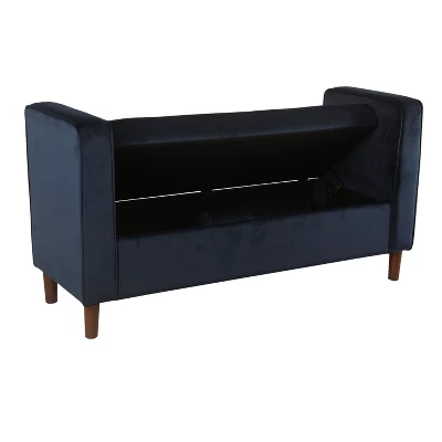 Rimo Velvet Storage Bench - Homepop 5 Rimo Velvet Storage Bench - Homepop - Image 4