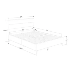 Maliza Upholstered Complete Platform Bed - South Shore 13 Maliza Upholstered Complete Platform Bed - South Shore -HOMCOM Store GUEST 475d279d c074 45f8 84e0 98aa3bb5a48f