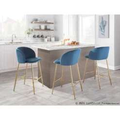 Set Of 2 Fran Contemporary Counter Height Barstools - LumiSource -HOMCOM Store GUEST 475de37e cb38 4cbc a601 5b9adb2d01ff