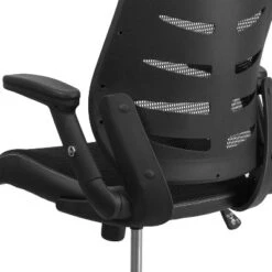 Emma And Oliver High Back Black Mesh Swivel Ergonomic Office Chair With Adjustable Flip-Up Arms -HOMCOM Store GUEST 47dba6dd 3b09 487c 86a0 d3b4bd52bc09