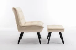 Modern Accent Leisure Chair With Ottoman-ModernLuxe -HOMCOM Store GUEST 47f2a825 f7f9 413c bf9a fbe9b62c7b82