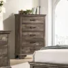 Jacobia 5 Drawer Chest Gray - HOMES: Inside + Out -HOMCOM Store GUEST 485b8f90 cddb 451c a74f aace42c38006