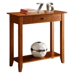 American Heritage Hall Table With Drawer Shelf - Breighton Home -HOMCOM Store GUEST 490b54ab 8113 45c6 ad29 4468b21eb5d8