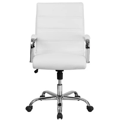 Merrick Lane Contemporary Mid-Back Home Office Chair With Padded Arms 5 Merrick Lane Contemporary Mid-Back Home Office Chair With Padded Arms - Image 3