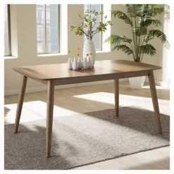 Edna Mid-Century Modern French Oak Light Brown Finishing Wood Dining Table - Baxton Studio 10 Edna Mid-Century Modern French Oak Light Brown Finishing Wood Dining Table - Baxton Studio -HOMCOM Store GUEST 4a598ea0 039c 464d aa2a 07b62e98abc7