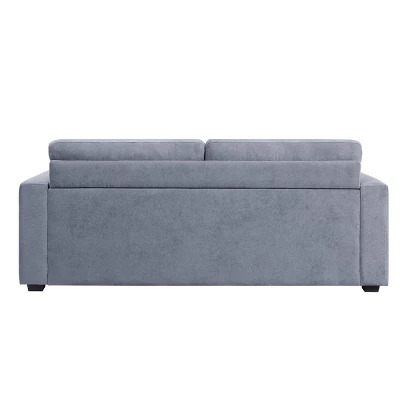 79" Rogyne Sofa Gray Linen - Acme Furniture 5 79" Rogyne Sofa Gray Linen - Acme Furniture - Image 3