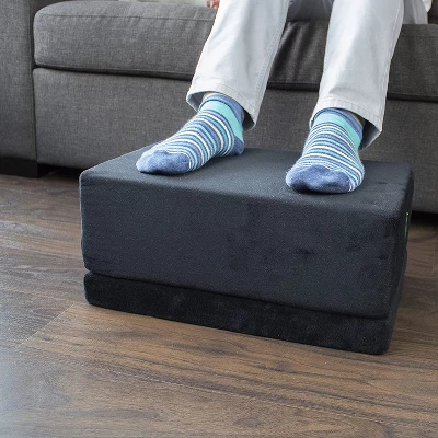 ErgoFoam XL Foot Rest For Stools And High Chairs - Adjustable Foot Rest For Added Height - Extra Large Premium Velvet Soft Foam Footrest 7 ErgoFoam XL Foot Rest For Stools And High Chairs - Adjustable Foot Rest For Added Height - Extra Large Premium Velvet Soft Foam Footrest - Image 5