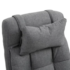 Vinsetto Executive Linen-Feel Fabric Office Chair High Back Swivel Task Chair With Adjustable Height Upholstered Retractable Footrest, Headrest And Padded Armrest -HOMCOM Store GUEST 4b8bba7a 99e6 47af a254 785c5c02ddd0