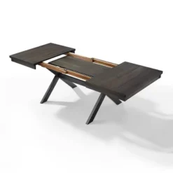 Hayden 3pc Extendable Dining Set With 2 Benches Slate - Crosley -HOMCOM Store GUEST 4c9b0f6a 1e7a 4c97 81c6 59a2db625865