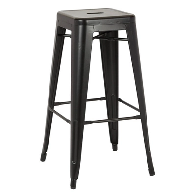 Set Of 2 30" Bristow Antique Metal Barstool - OSP Home Furnishings 4 Set Of 2 30" Bristow Antique Metal Barstool - OSP Home Furnishings - Image 2