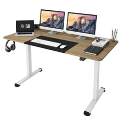 Tangkula 55" Electric Standing Desk Height Adjustable Home Office Table W/ Hook -HOMCOM Store GUEST 4cbca92f ee2c 41db 982a 10928e980d23