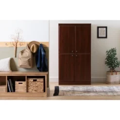 4 Door Morgan Storage Cabinet Royal Cherry - South Shore