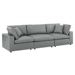 Commix Down Filled Overstuffed Vegan Leather 3-Seater Sofa - Modway -HOMCOM Store GUEST 4f4132bd 84b4 4554 b8c3 1f6740696322