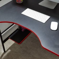 ICarus Mesh Gaming Desk With Wood Desktop - X Rocker -HOMCOM Store GUEST 4fb92f28 8194 4cf0 a7ae 17aafcee861d