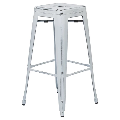 Set Of 2 30" Bristow Antique Metal Barstool - OSP Home Furnishings 6 Set Of 2 30" Bristow Antique Metal Barstool - OSP Home Furnishings - Image 4