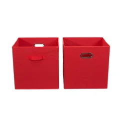 Household Essentials 2pc 12" X 13" Fabric Storage Bin Set -HOMCOM Store GUEST 50b64fae 7769 4ac0 9f63 2948770089d8