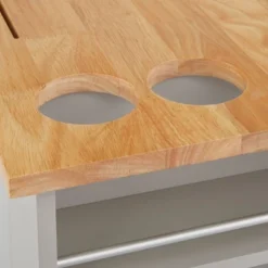 Lima Kitchen Cart Gray - Buylateral -HOMCOM Store GUEST 50ef108f a7ff 4137 aaed 80e09fa30cc9