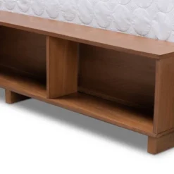 4 Drawer Vita Modern Transitional Wood Platform Storage Bed Walnut/Brown - Baxton Studio -HOMCOM Store GUEST 515c616d a3a7 48fc 8c0a 347d32bb8e9a