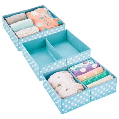MDesign Fabric Dresser Drawer Organizer, 2 Section, 3 Pack 12 MDesign Fabric Dresser Drawer Organizer, 2 Section, 3 Pack - Image 10