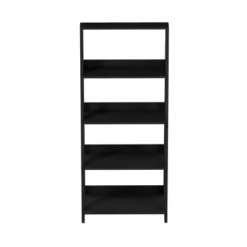 Lavish Home 4-Tier Ladder Bookshelf Freestanding Wooden Bookcase, Black -HOMCOM Store GUEST 52446438 0c83 4c96 a005 0c07366cfefa