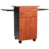 Multimedia Lecture Podium Cart Cherry/Black - Hampden Furnishings -HOMCOM Store GUEST 553fe380 c8a3 4871 ae20 98a30f24a37c