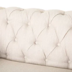 Castalia Chesterfield Tufted Fabric Club Chair With Nailhead Trim - Christopher Knight Home -HOMCOM Store GUEST 5662d20b 5d93 4ff5 8498 3009ff9f3e6d