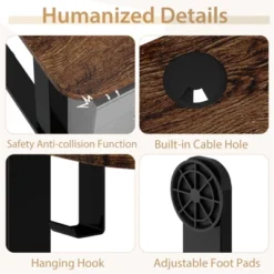 Tangkula 55" Electric Standing Desk Height Adjustable Home Office Table W/ Hook -HOMCOM Store GUEST 56bc2a85 504f 4ba5 8479 fc8f4c9368eb