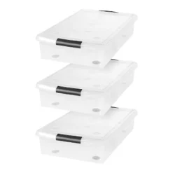 IRIS USA Plastic Under Bed Storage Containers -HOMCOM Store GUEST 5791f271 64f6 4bd8 8435 220f74f147eb