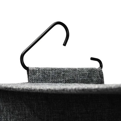 Household Essentials 4 Pocket Wide Organizer With Hangbar Graphite 5 Household Essentials 4 Pocket Wide Organizer With Hangbar Graphite - Image 3