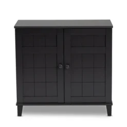 Shelf Wood Shoe Storage Cabinet Glidden Finished Dark Gray - Baxton Studio -HOMCOM Store GUEST 58afff2e ddc6 4ce7 93c6 5782ee35bf16