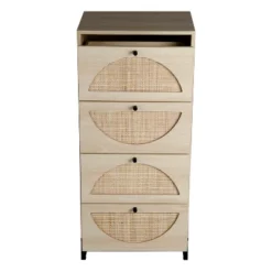 Set Of 2, Natural Rattan Cabinets With 4 Drawers - ModernLuxe -HOMCOM Store GUEST 5985957b ab38 4291 bec7 05cc49596c2c