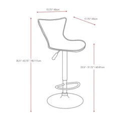 Set Of 2 Adjustable Angled High Back Barstools - CorLiving -HOMCOM Store GUEST 59b3bdd4 a100 475b 81d4 8e917fb8bee7
