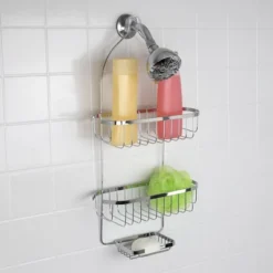 Home Basics Chrome Plated Steel Shower Caddy -HOMCOM Store GUEST 59bb58dc a89c 4fec 9d49 64f6d26417f0