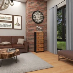 Wood 10 Drawer Footed Chest Olivia & May -HOMCOM Store GUEST 5b2468c9 b3b5 45cb 953a bbaeb31c8110