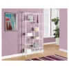 70" Metal Bookcase With Tempered Glass White - EveryRoom -HOMCOM Store GUEST 5b977476 e98a 4588 83c4 813444a04bbd