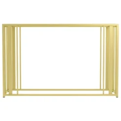 Adri Rectangular Console Sofa Table With Glass Top Matte Brass - Coaster -HOMCOM Store GUEST 5c24d573 6b56 433f 83ee f69d1a37aeb7